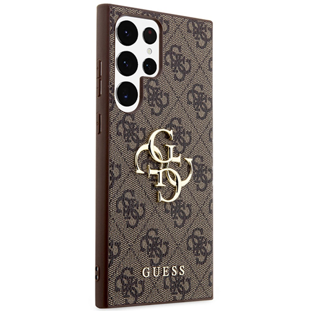 Funda para Samsung Galaxy S24 Ultra S928, Guess, 4G Big Logo, Marrón