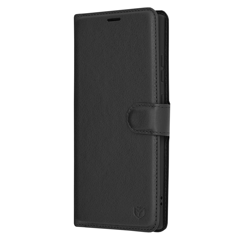 Funda para Samsung Galaxy S24 Ultra S928, Techsuit, Leather Folio, Negra