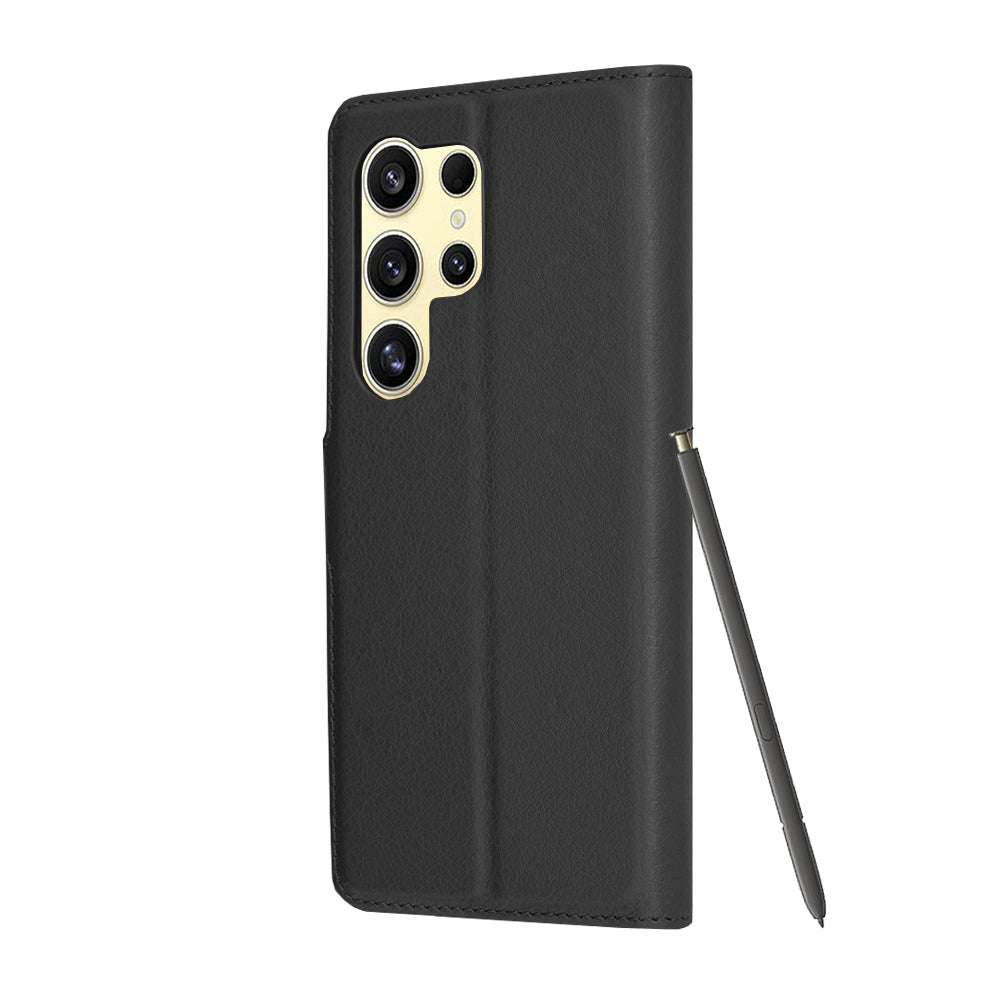 Funda para Samsung Galaxy S24 Ultra S928, Techsuit, Leather Folio, Negra