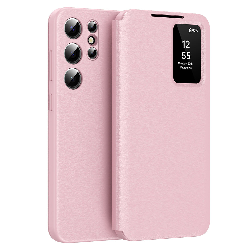 Funda para Samsung Galaxy S24 Ultra S928, Techsuit, SmartView, Rosa