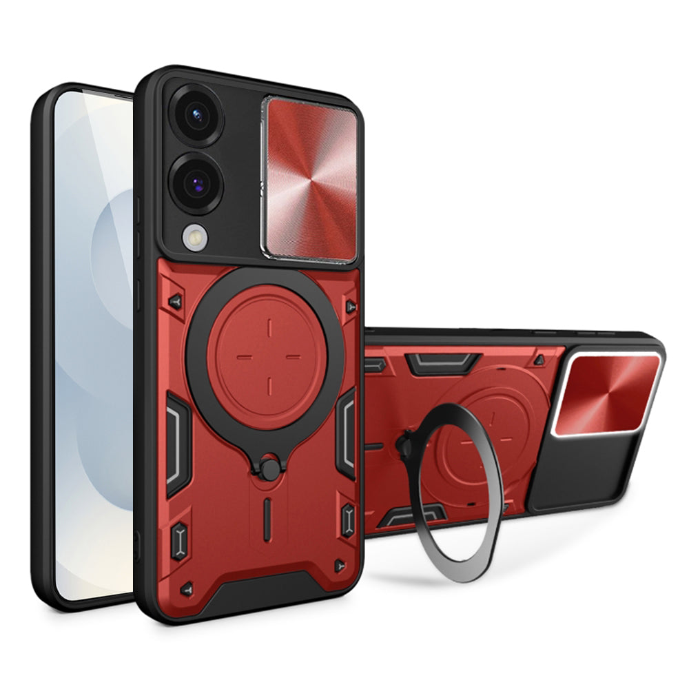 Funda para Samsung Galaxy S25 Edge S937, Techsuit, CamGuard Pro, Roja