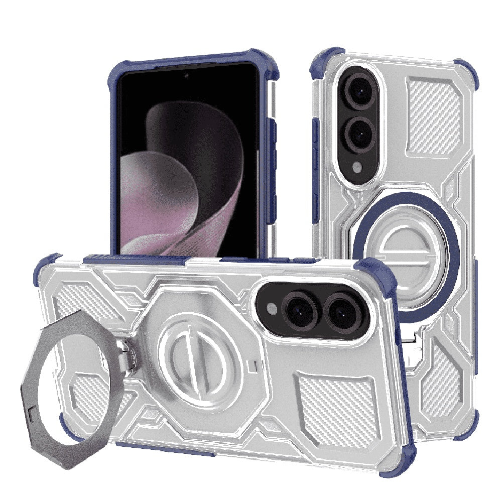 Funda para Samsung Galaxy S25 Edge S937, Techsuit, Carbon Shield Pro, Azul