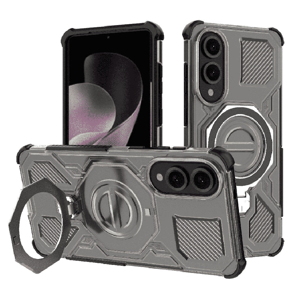 Funda para Samsung Galaxy S25 Edge S937, Techsuit, Carbon Shield Pro, Ahumado