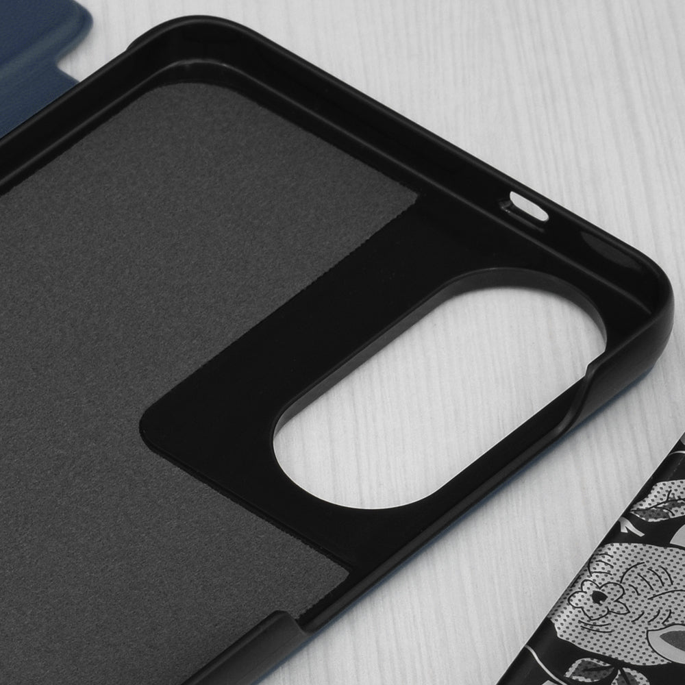 Funda para Samsung Galaxy S25 Edge S937, Techsuit, eFold, Azul Oscuro