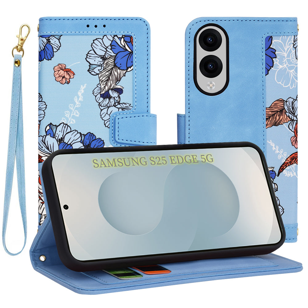 Funda para Samsung Galaxy S25 Edge S937, Techsuit, FlipCraft, Azul