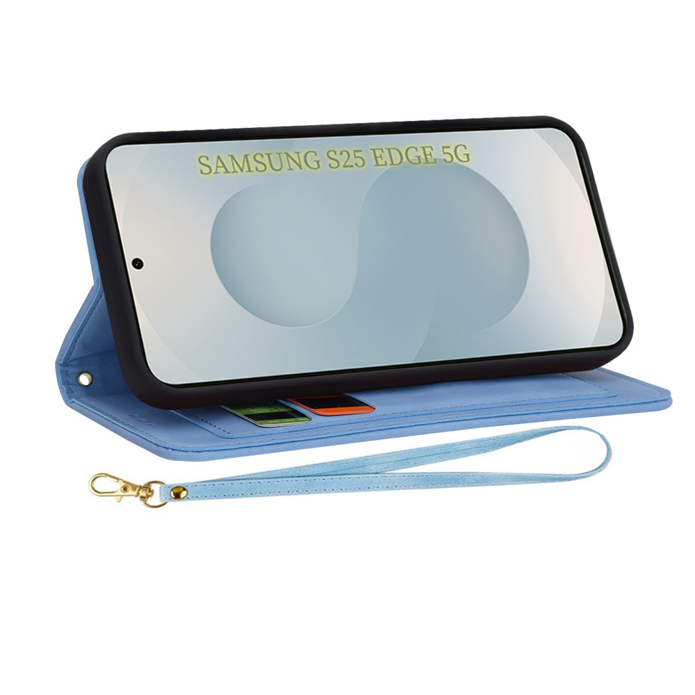 Funda para Samsung Galaxy S25 Edge S937, Techsuit, FlipCraft, Azul