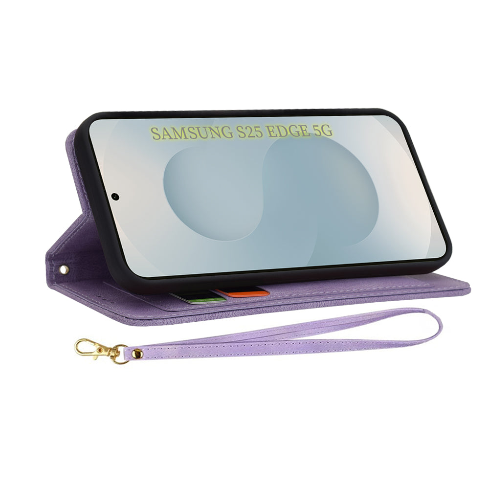 Funda para Samsung Galaxy S25 Edge S937, Techsuit, FlipCraft, Morado