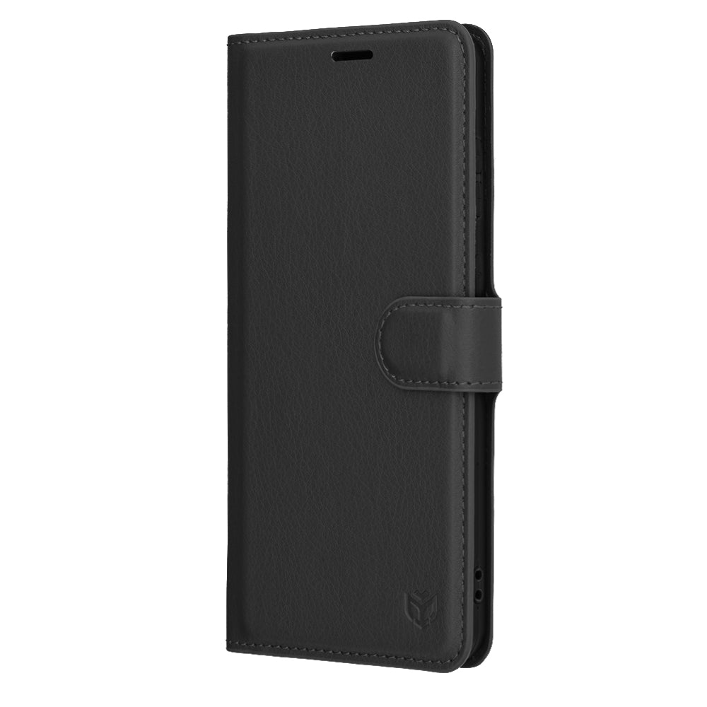 Funda para Samsung Galaxy S25 Edge S937, Techsuit, Leather Folio, Negra