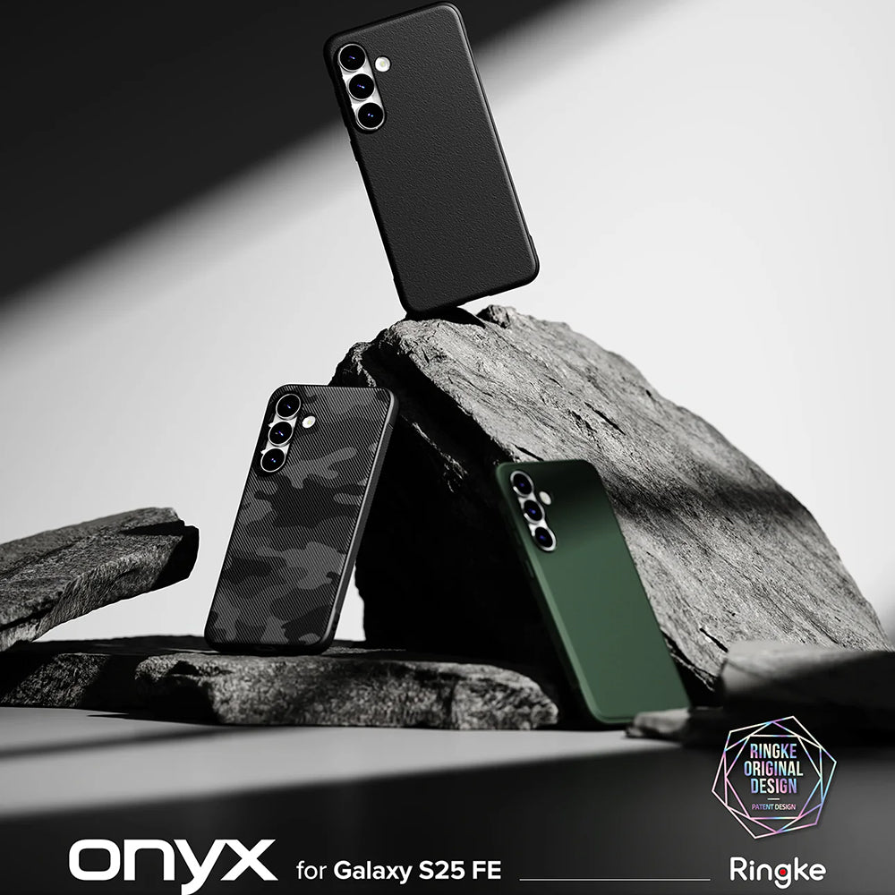 Funda para Samsung Galaxy S25 FE, Ringke, Onyx, Negra