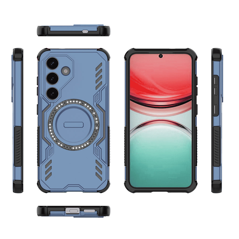 Funda MagSafe para Samsung Galaxy S25 FE, Techsuit, ArmorMag, Azul