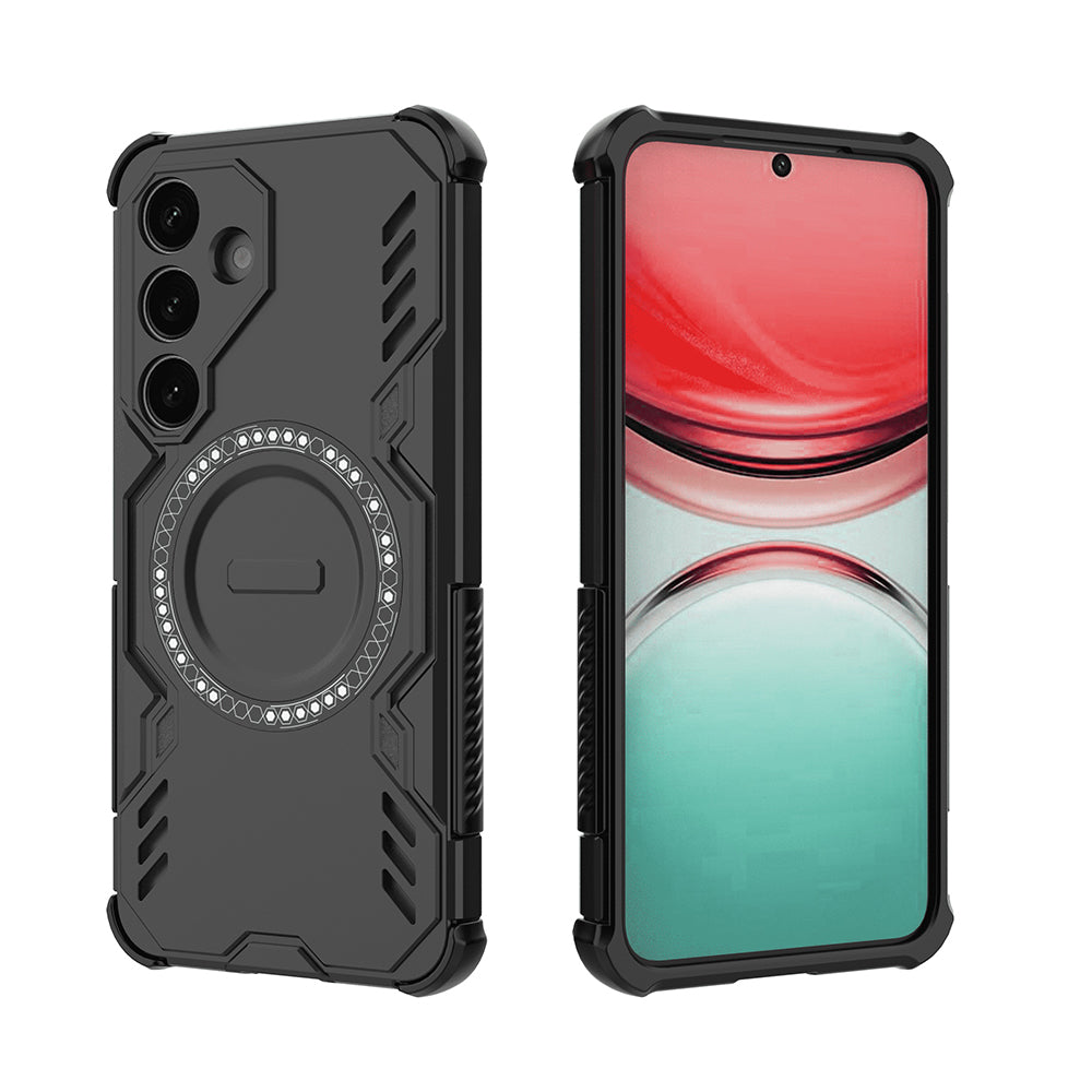 Funda MagSafe para Samsung Galaxy S25 FE, Techsuit, ArmorMag, Negra