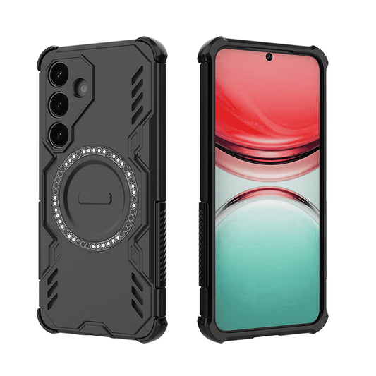 Funda MagSafe para Samsung Galaxy S25 FE, Techsuit, ArmorMag, Negra