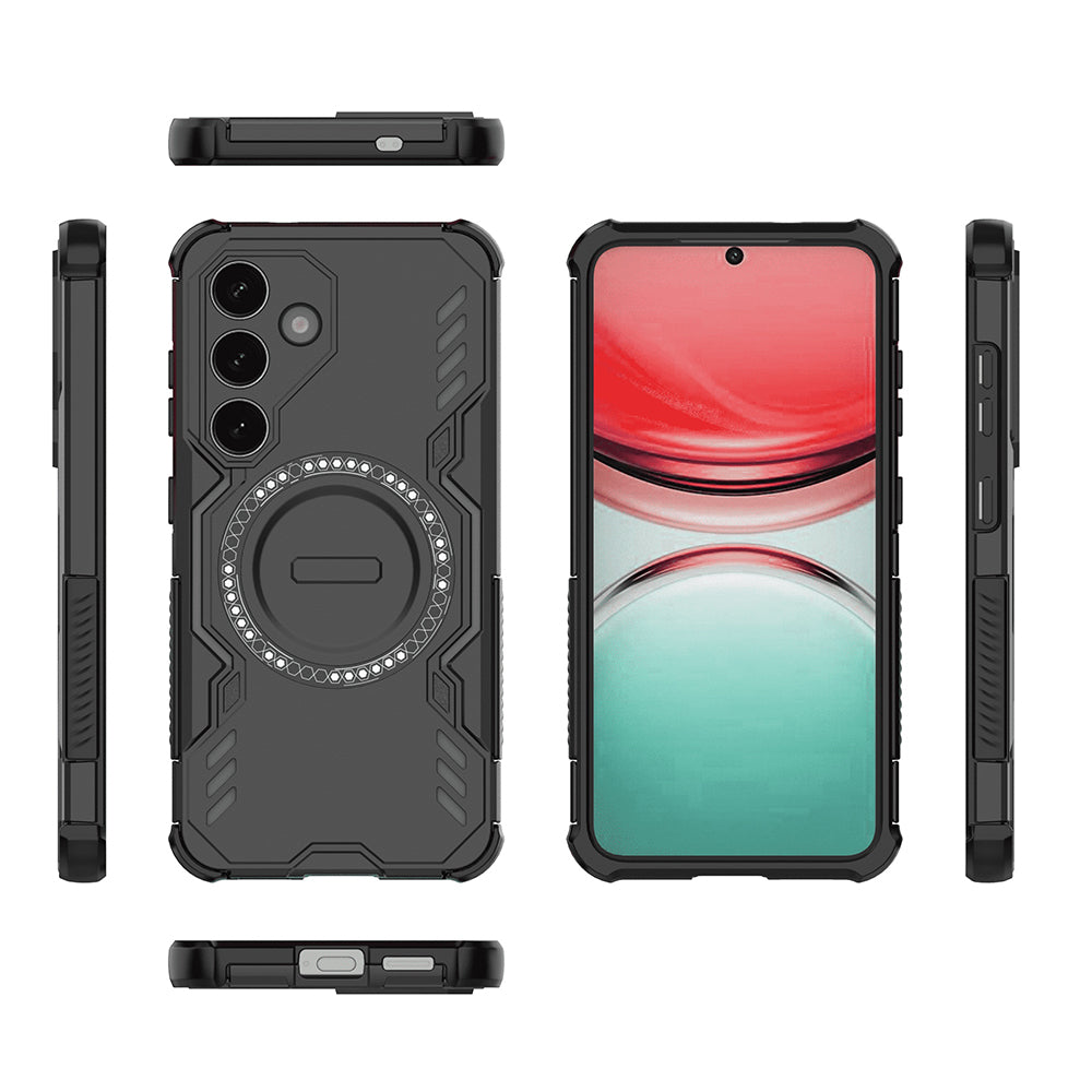 Funda MagSafe para Samsung Galaxy S25 FE, Techsuit, ArmorMag, Negra