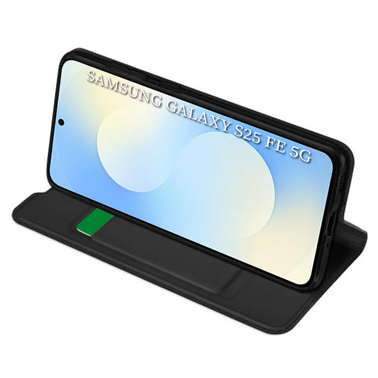 Funda para Samsung Galaxy S25 FE, Techsuit, Magskin Book, Negra