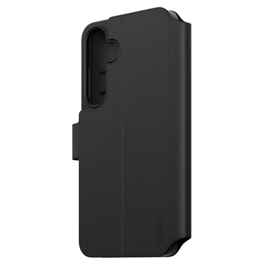 Funda para Samsung Galaxy S25+ S936, PanzerGlass, Care Feature Kickstand Wallet, Negra