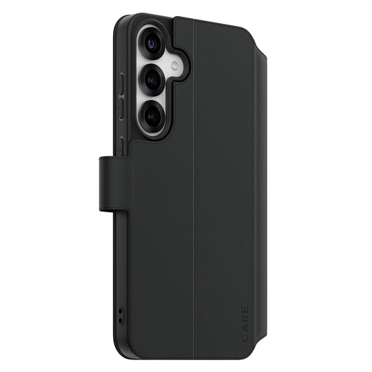Funda para Samsung Galaxy S25+ S936, PanzerGlass, Care Feature Kickstand Wallet, Negra