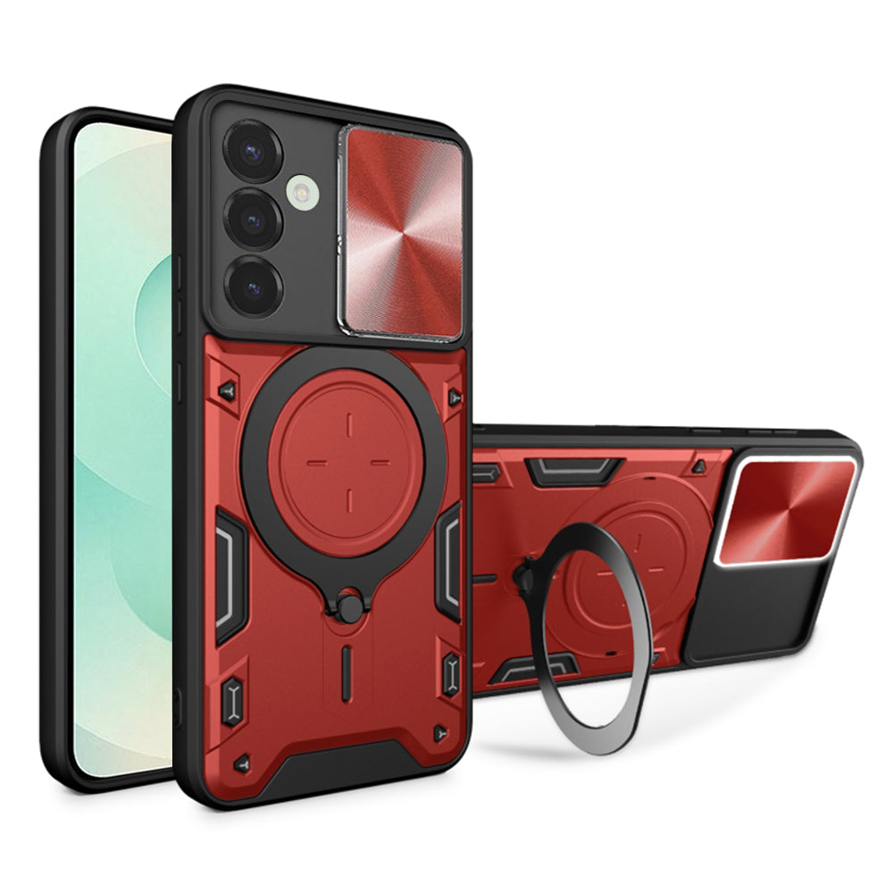 Funda para Samsung Galaxy S25+ S936, Techsuit, CamGuard Pro, Roja