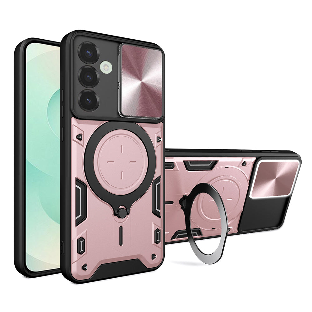 Funda para Samsung Galaxy S25+ S936, Techsuit, CamGuard Pro, Rosa Dorado