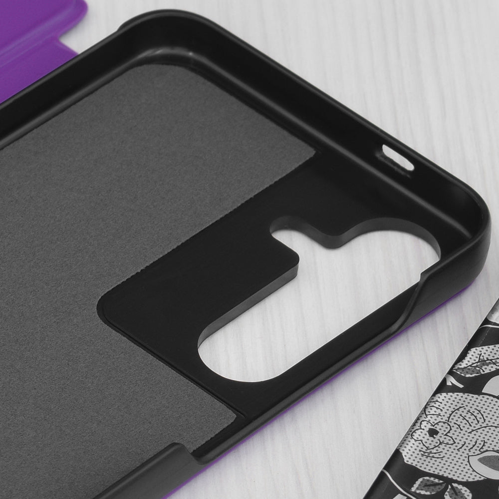 Funda para Samsung Galaxy S25+ S936, Techsuit, eFold, Morado