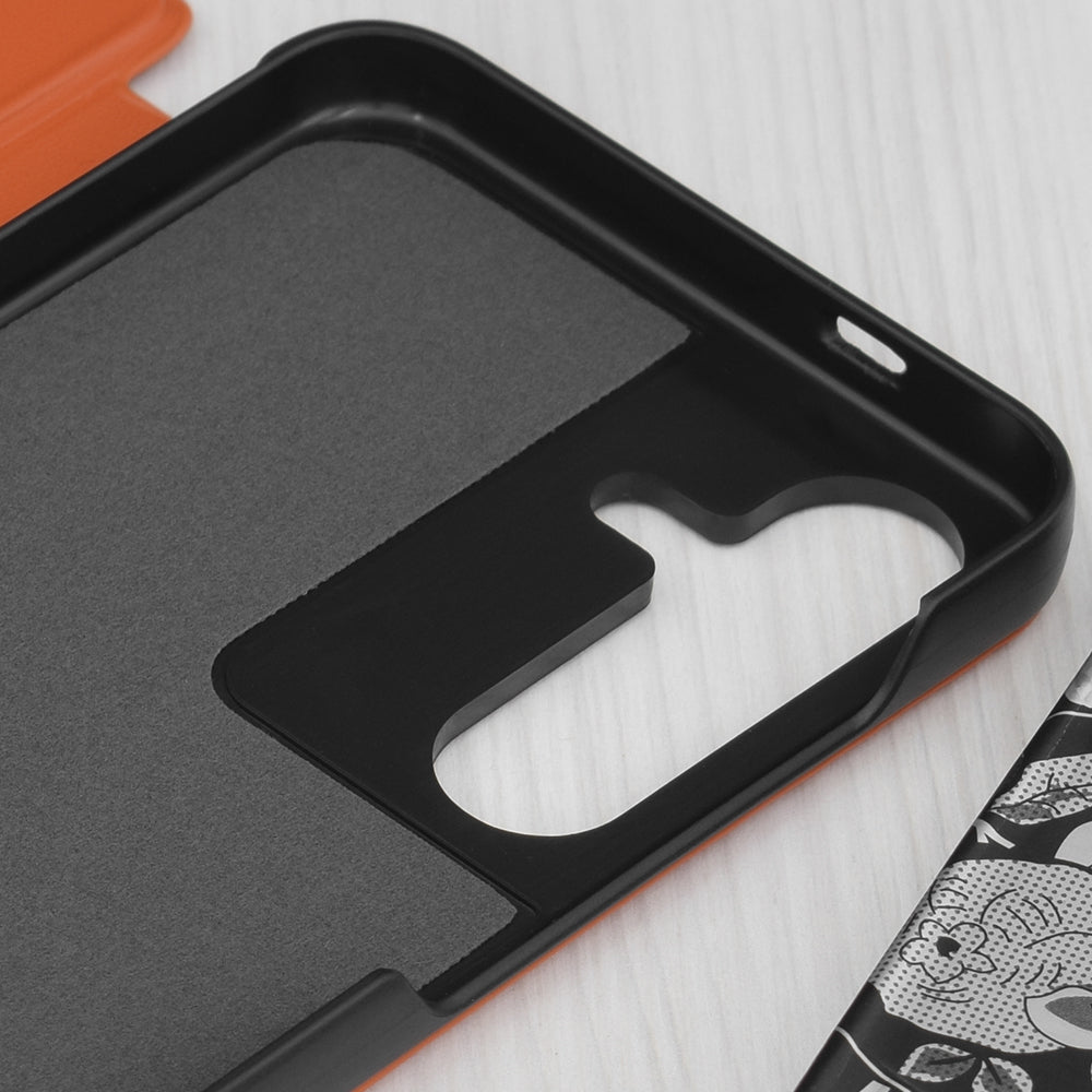 Funda para Samsung Galaxy S25+ S936, Techsuit, eFold, Naranja