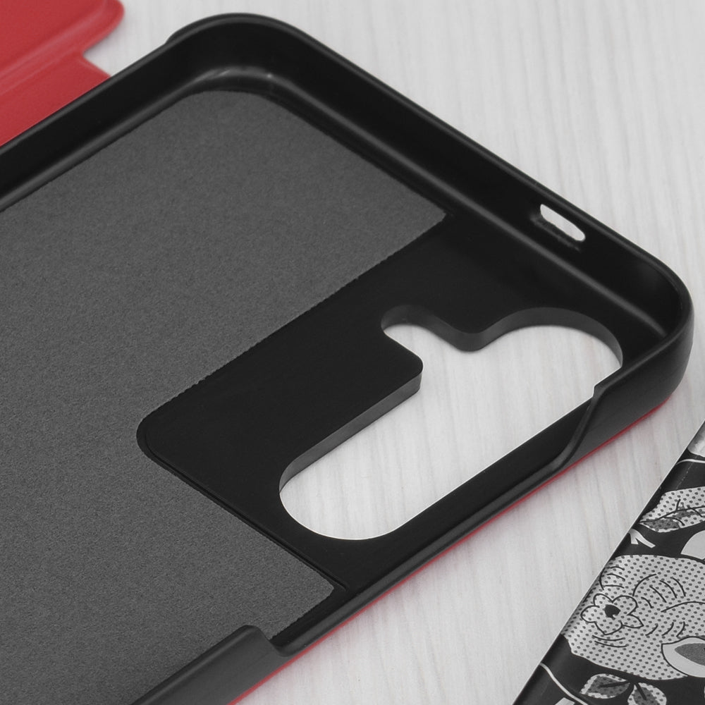 Funda para Samsung Galaxy S25+ S936, Techsuit, eFold, Roja