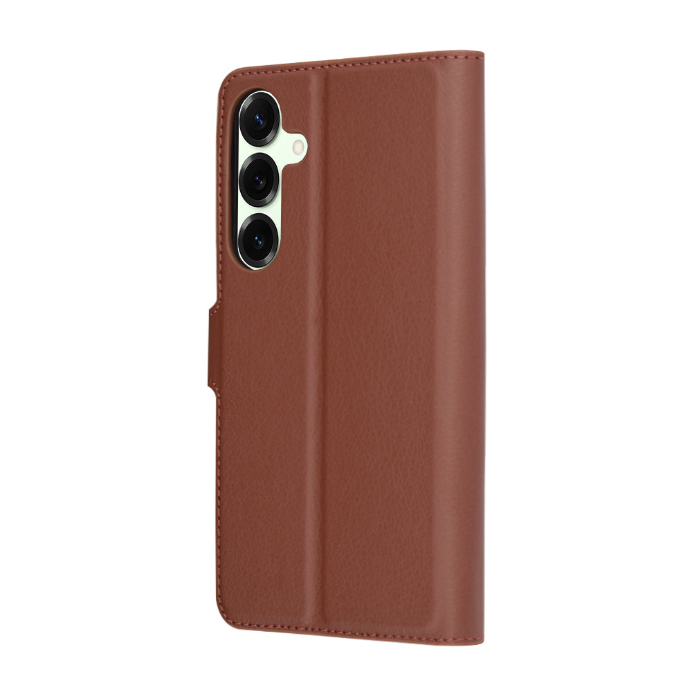 Funda para Samsung Galaxy S25+ S936, Techsuit, Leather Folio, Marrón