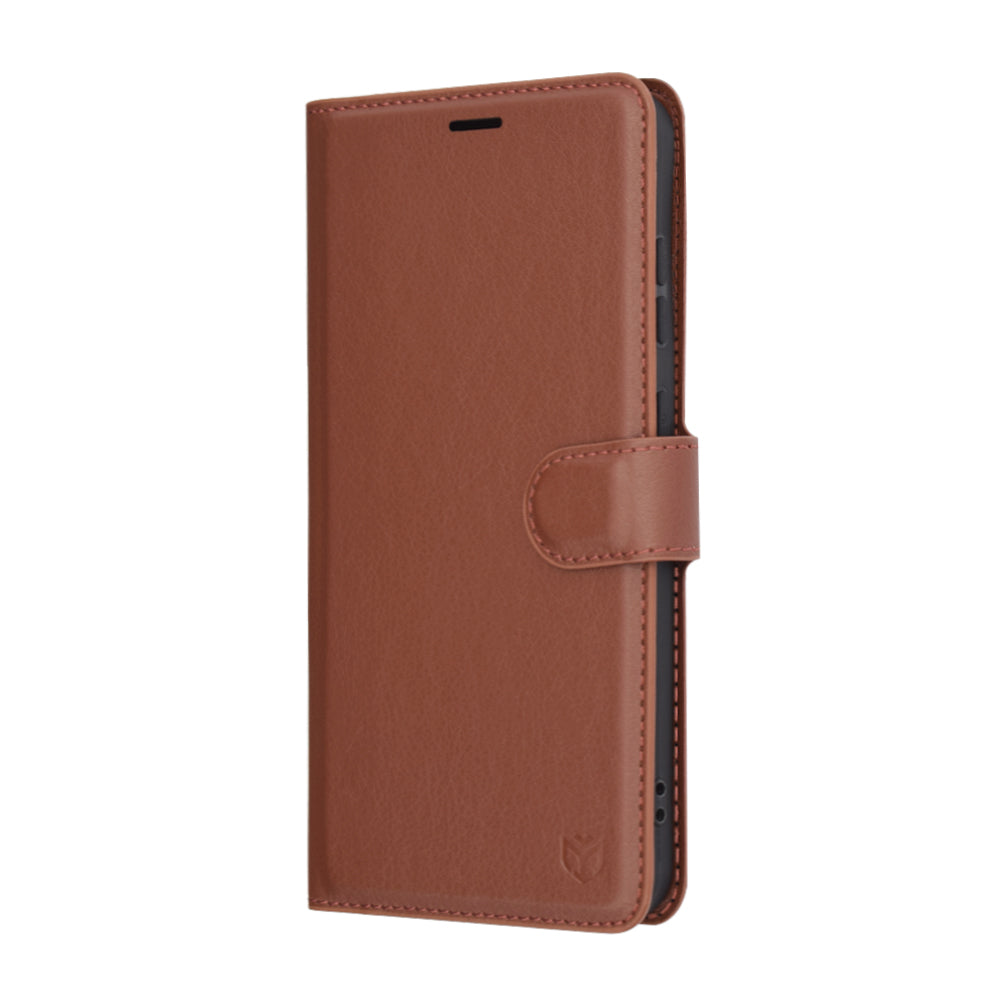Funda para Samsung Galaxy S25+ S936, Techsuit, Leather Folio, Marrón