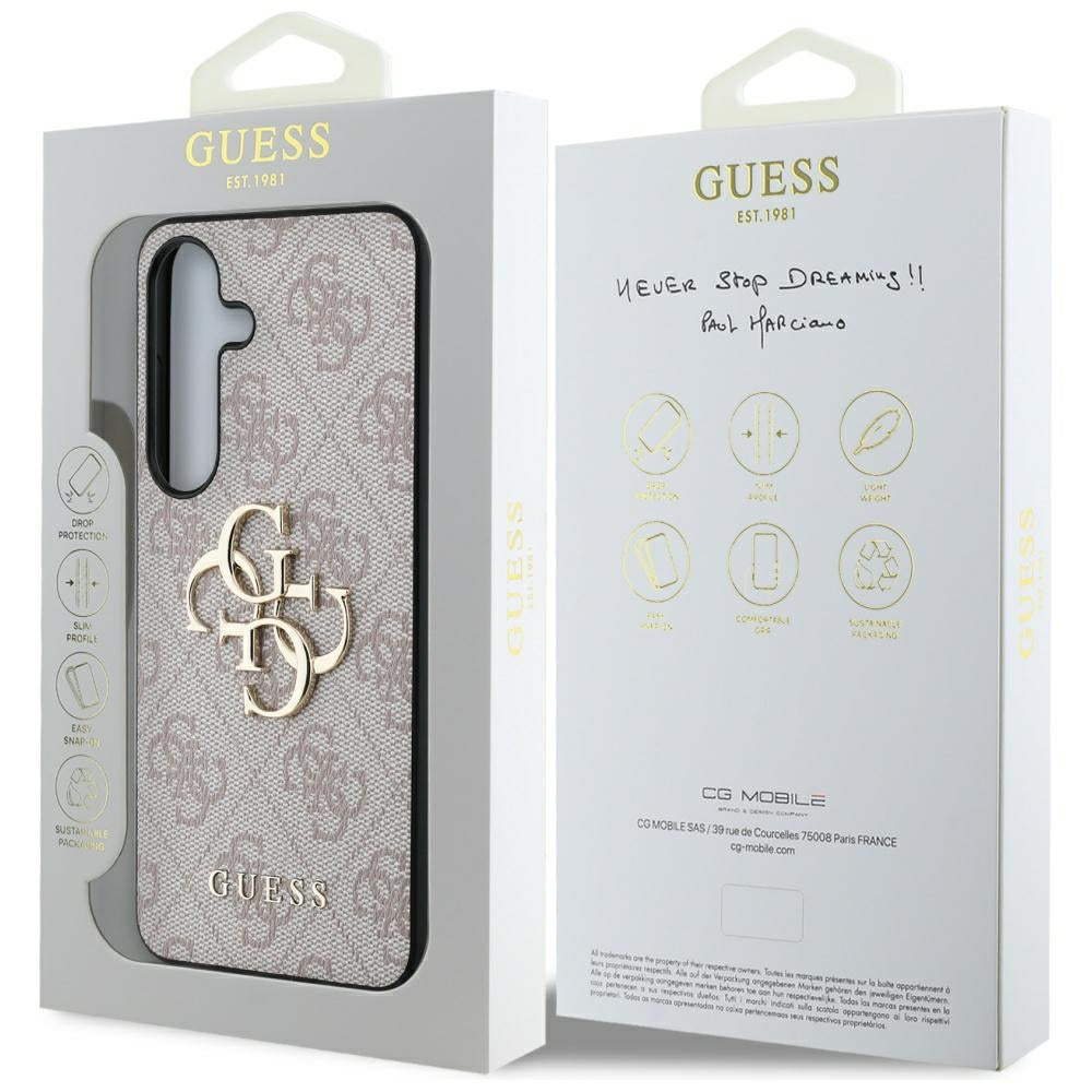 Funda para Samsung Galaxy S25 S931, Guess, 4G Big Logo, Rosa
