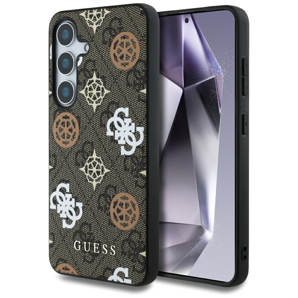 Funda para Samsung Galaxy S25 S931, Guess, 4G Peony, Marrón.