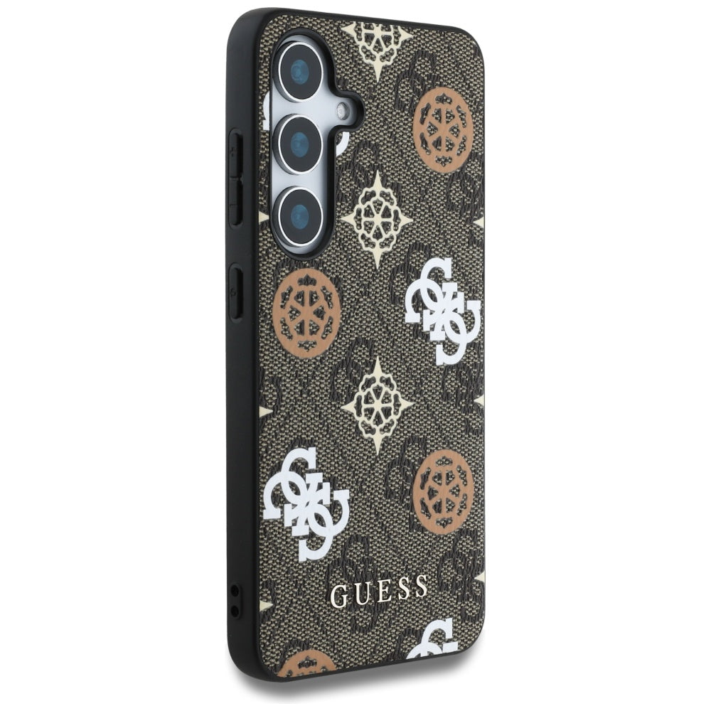 Funda para Samsung Galaxy S25 S931, Guess, 4G Peony, Marrón.