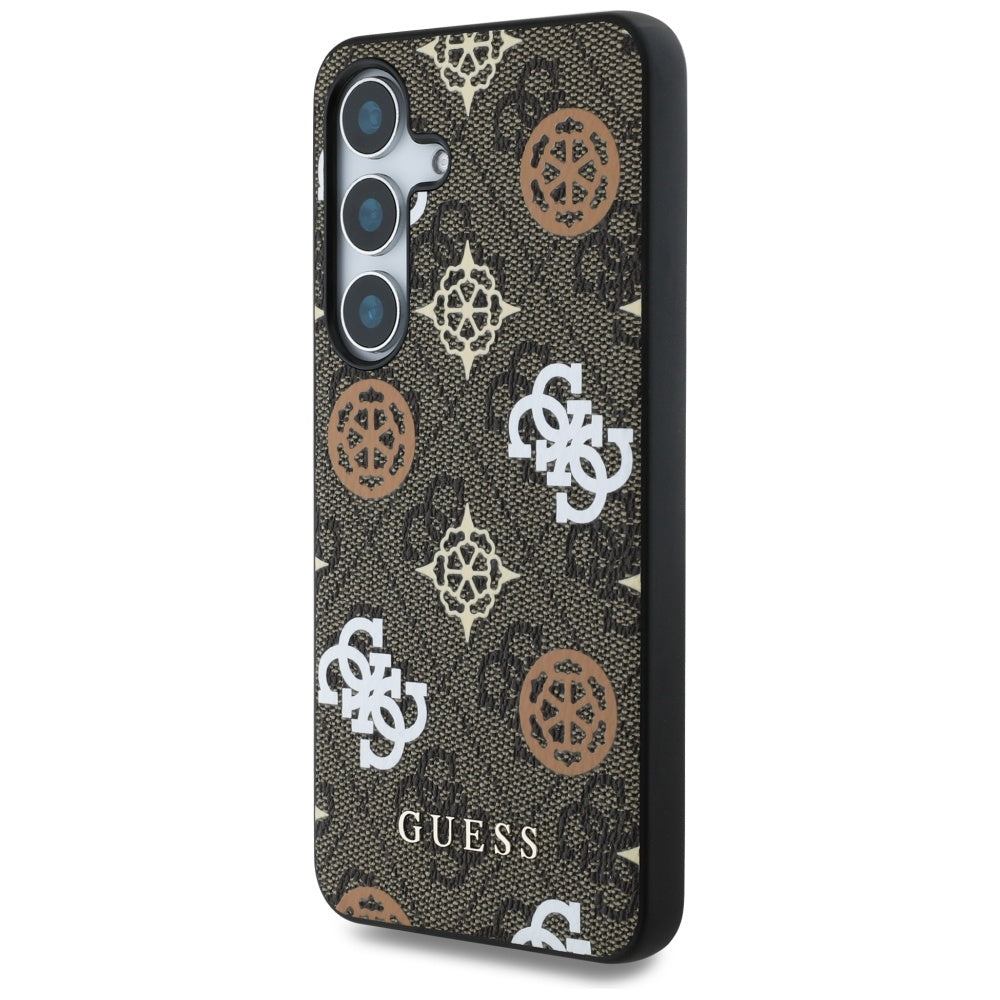 Funda para Samsung Galaxy S25 S931, Guess, 4G Peony, Marrón.