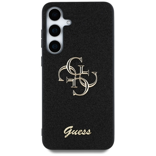 Funda para Samsung Galaxy S25 S931, Guess, Glitter Big 4G Script, Negra