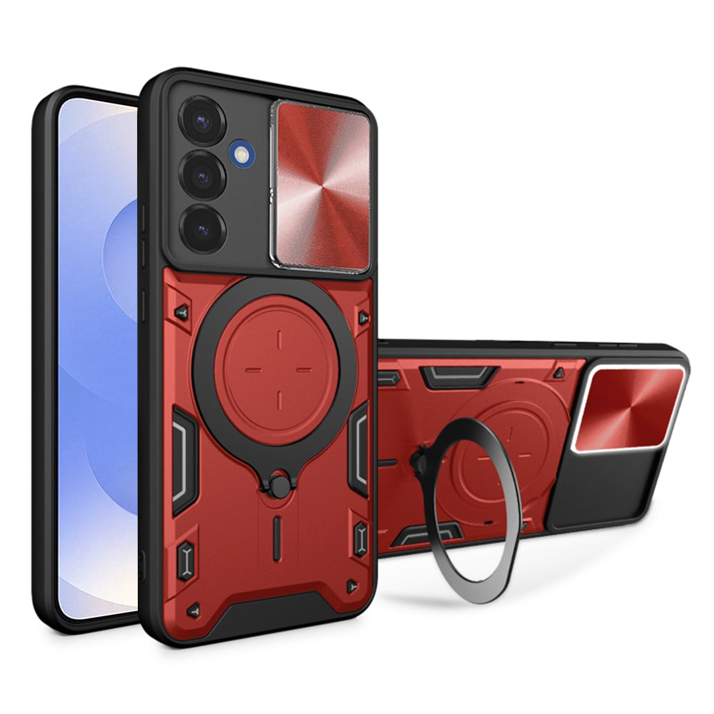 Funda para Samsung Galaxy S25 S931, Techsuit, CamGuard Pro, Roja