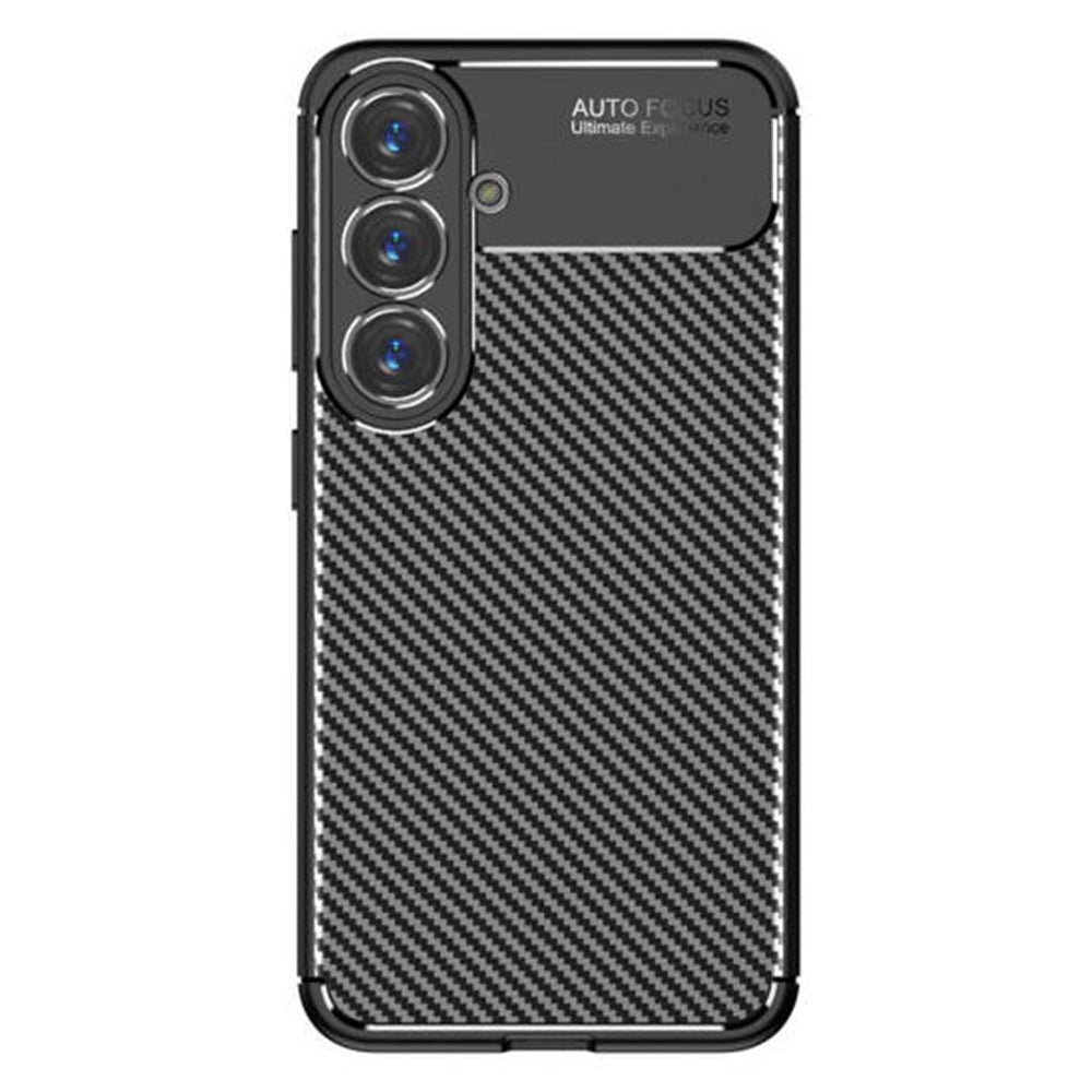 Funda para Samsung Galaxy S25 S931, Techsuit, Fibra de Carbon, Negra