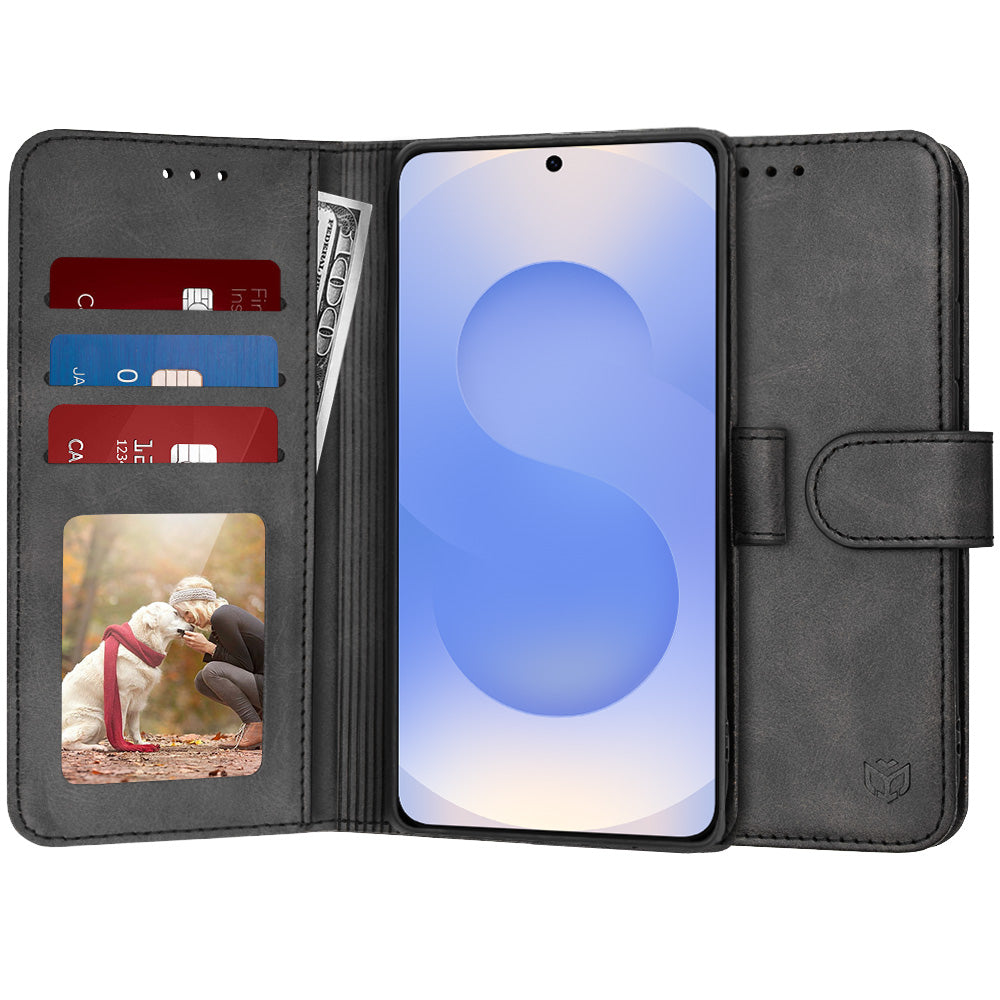 Funda para Samsung Galaxy S25 S931, Techsuit, Diary Book, Negra