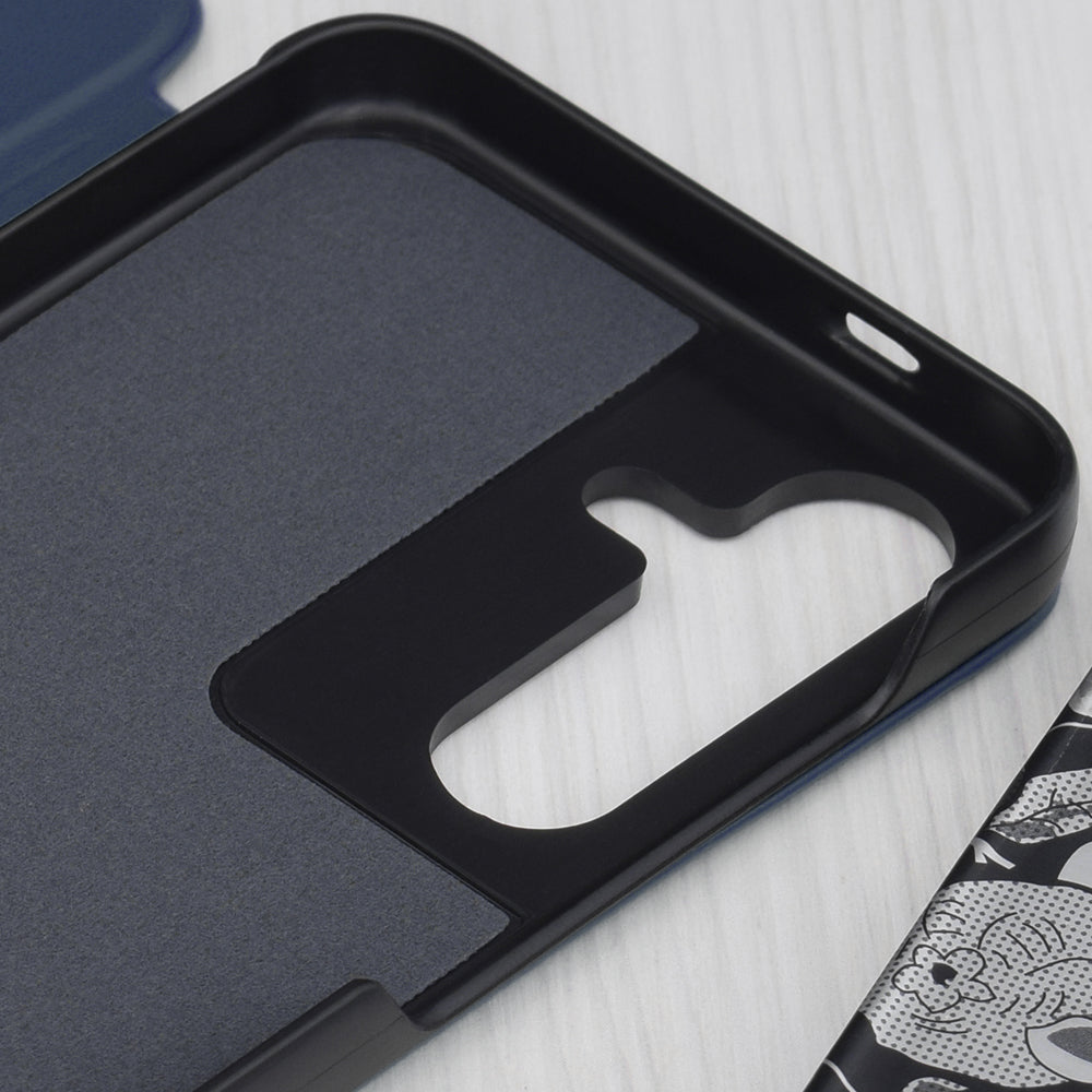Funda para Samsung Galaxy S25 S931, Techsuit, eFold, Azul Oscuro