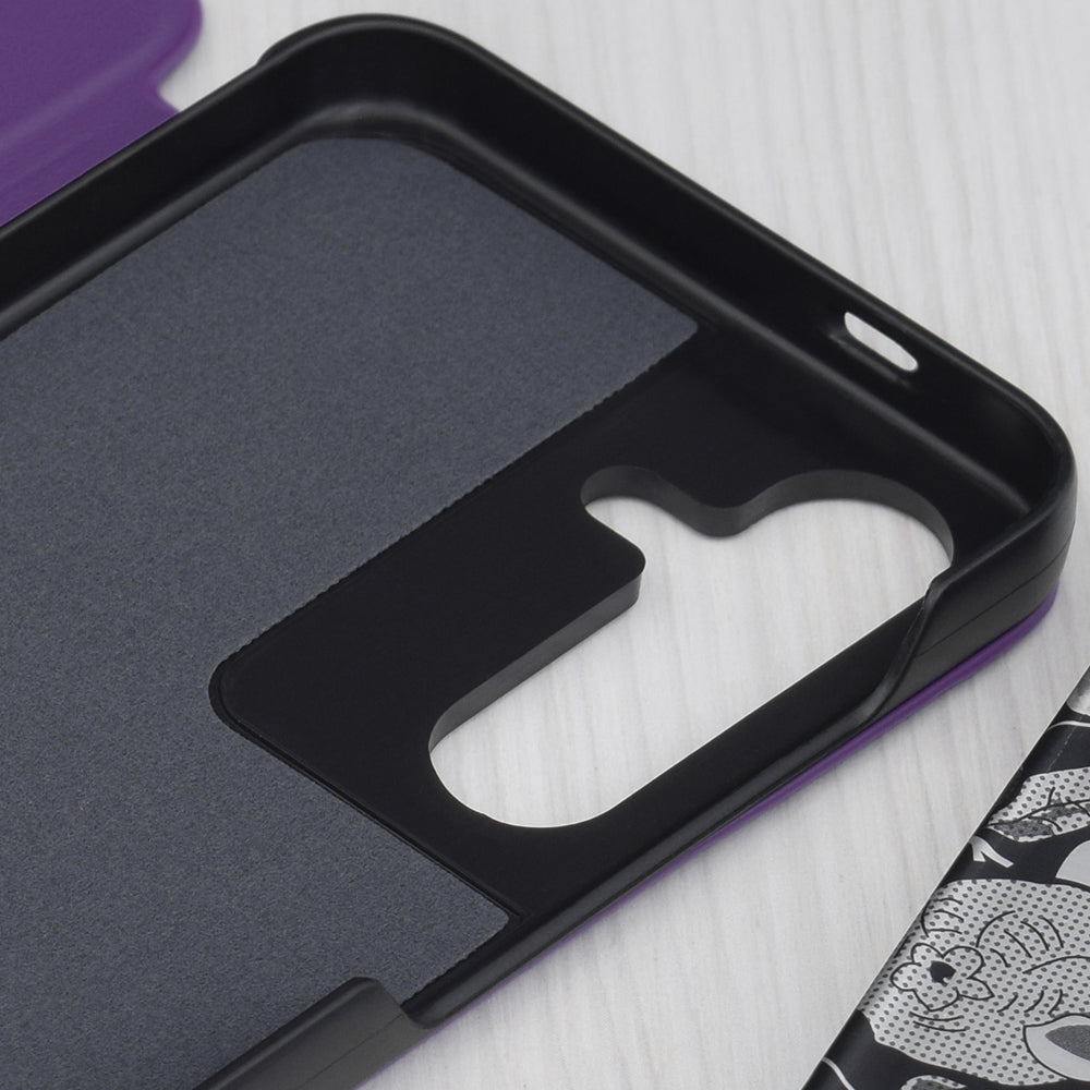 Funda para Samsung Galaxy S25 S931, Techsuit, eFold, Morado