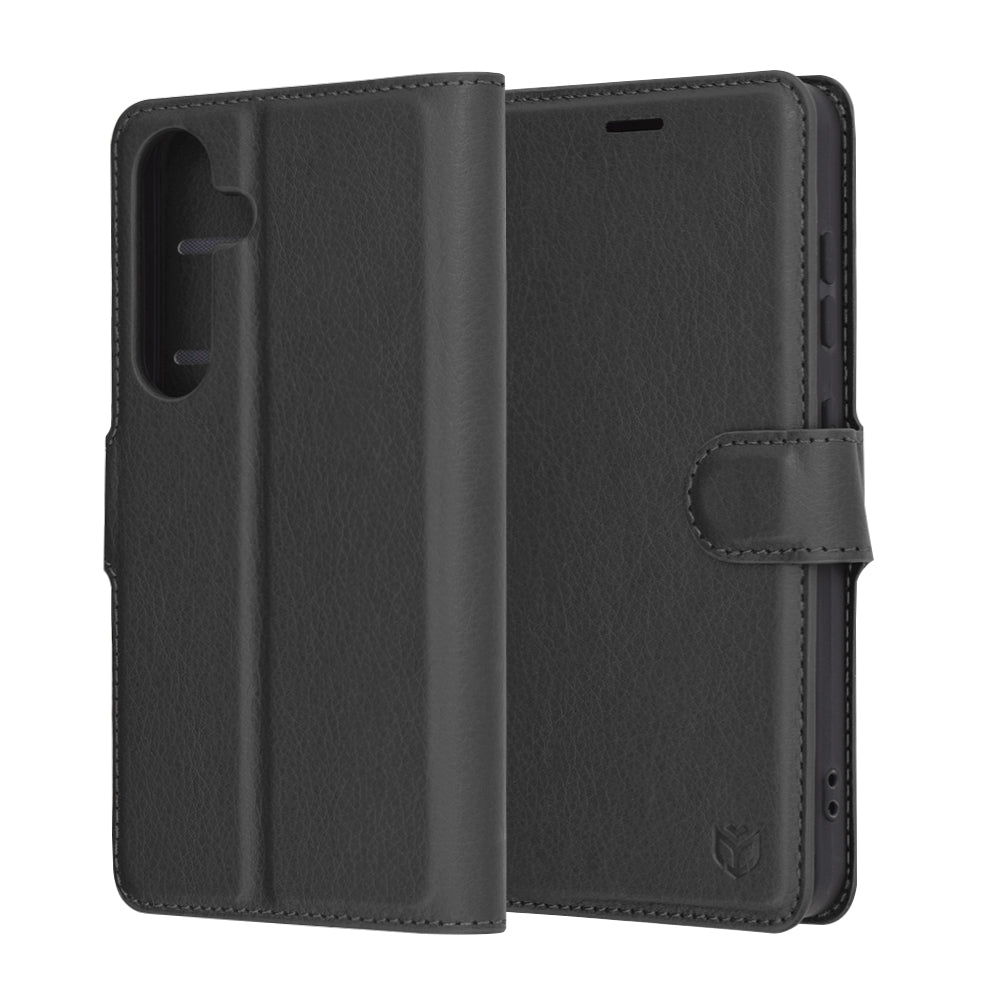 Funda para Samsung Galaxy S25 S931, Techsuit, Leather Folio, Negra
