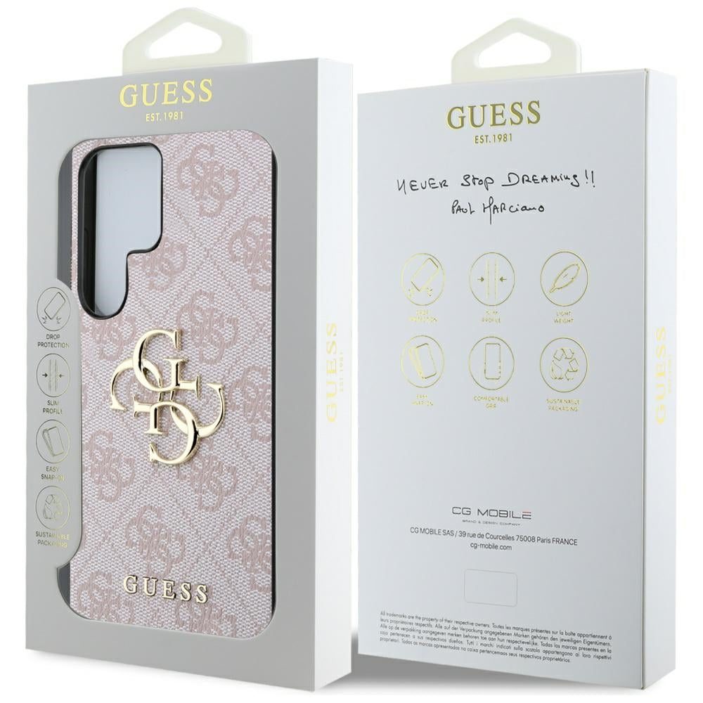 Funda para Samsung Galaxy S25 Ultra S938, Guess, 4G Big Logo, Rosa