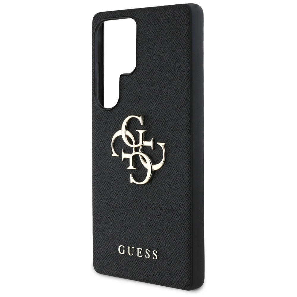 Funda para Samsung Galaxy S25 Ultra S938, Guess, 4G Grained Big and Classic Logo, Negra