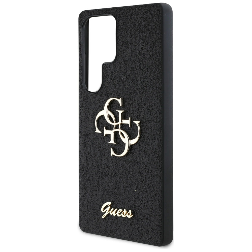 Funda para Samsung Galaxy S25 Ultra S938, Guess, Glitter Big 4G Script, Negra