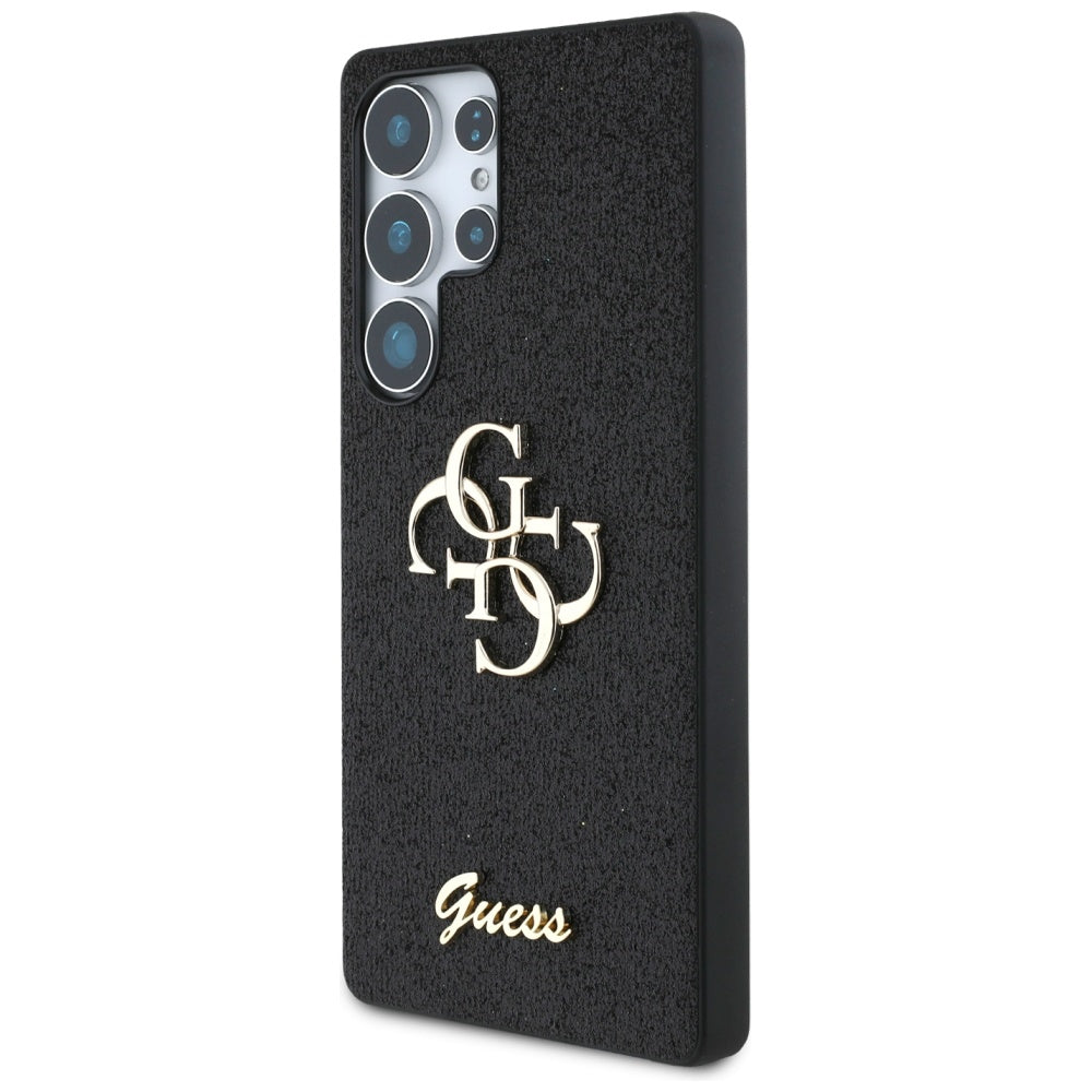 Funda para Samsung Galaxy S25 Ultra S938, Guess, Glitter Big 4G Script, Negra