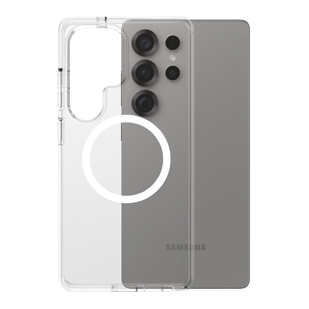 Funda para Samsung Galaxy S25 Ultra S938, PanzerGlass, Care Urban Combat, Transparente Blanca