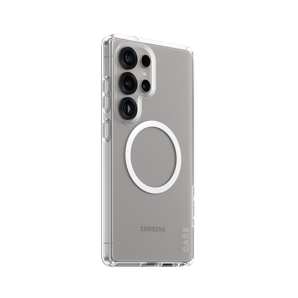 Funda para Samsung Galaxy S25 Ultra S938, PanzerGlass, Care Urban Combat, Transparente Blanca
