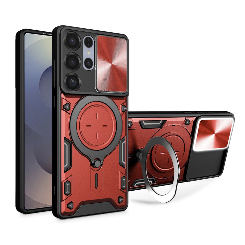 Funda para Samsung Galaxy S25 Ultra S938, Techsuit, CamGuard Pro, Roja
