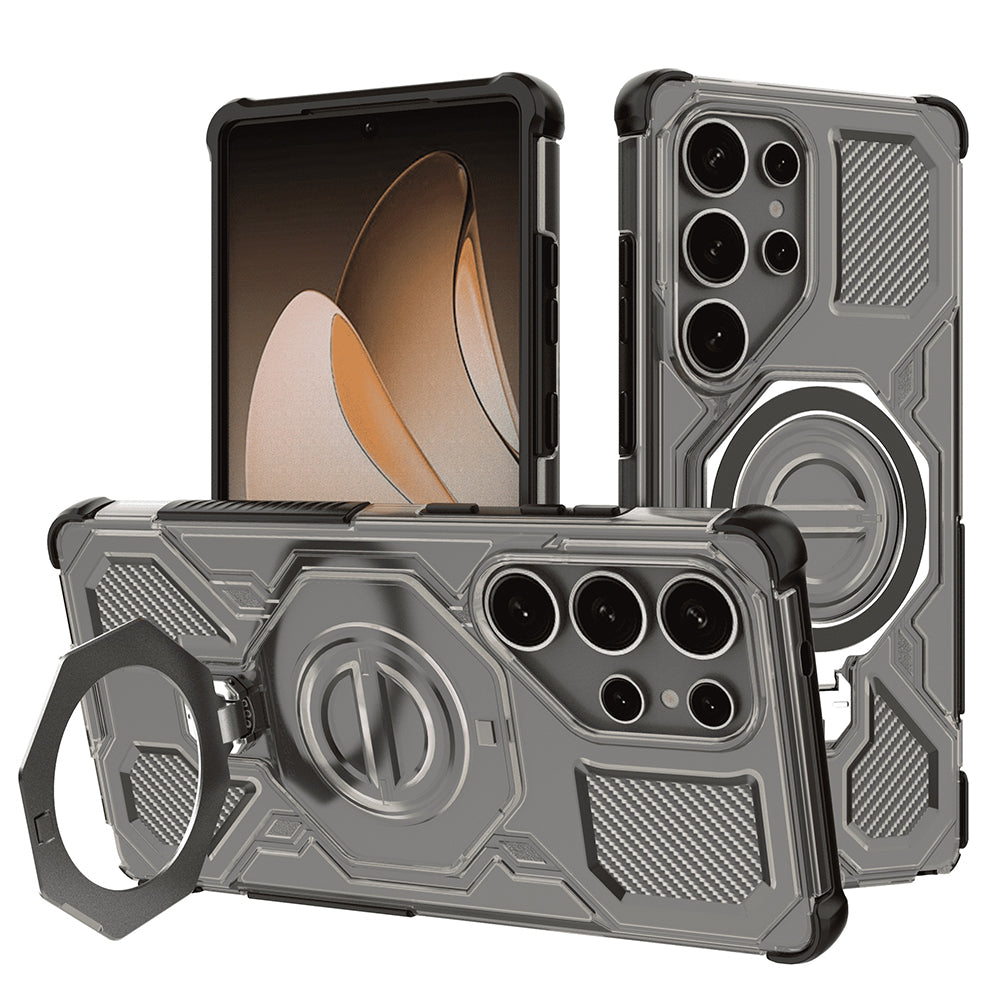 Funda para Samsung Galaxy S25 Ultra S938, Techsuit, Carbon Shield Pro, Ahumado