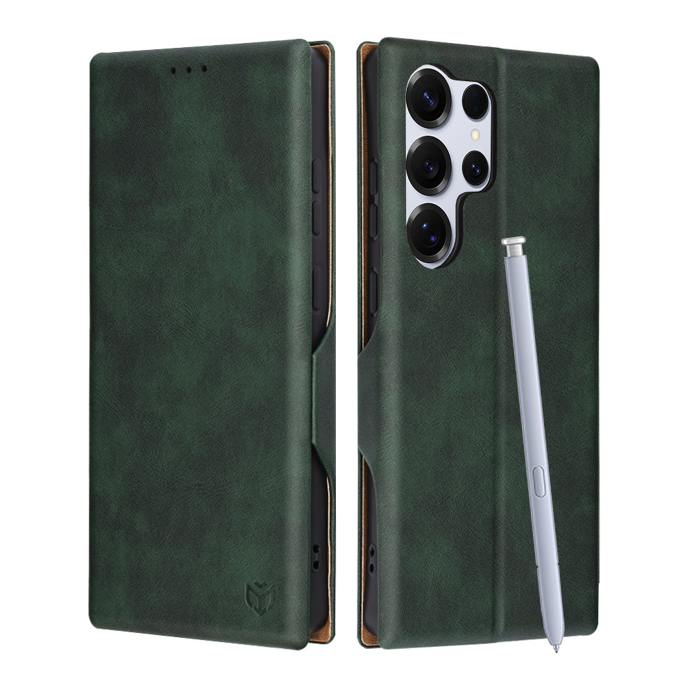 Funda para Samsung Galaxy S25 Ultra S938, Techsuit, Safe Wallet Plus, Verde
