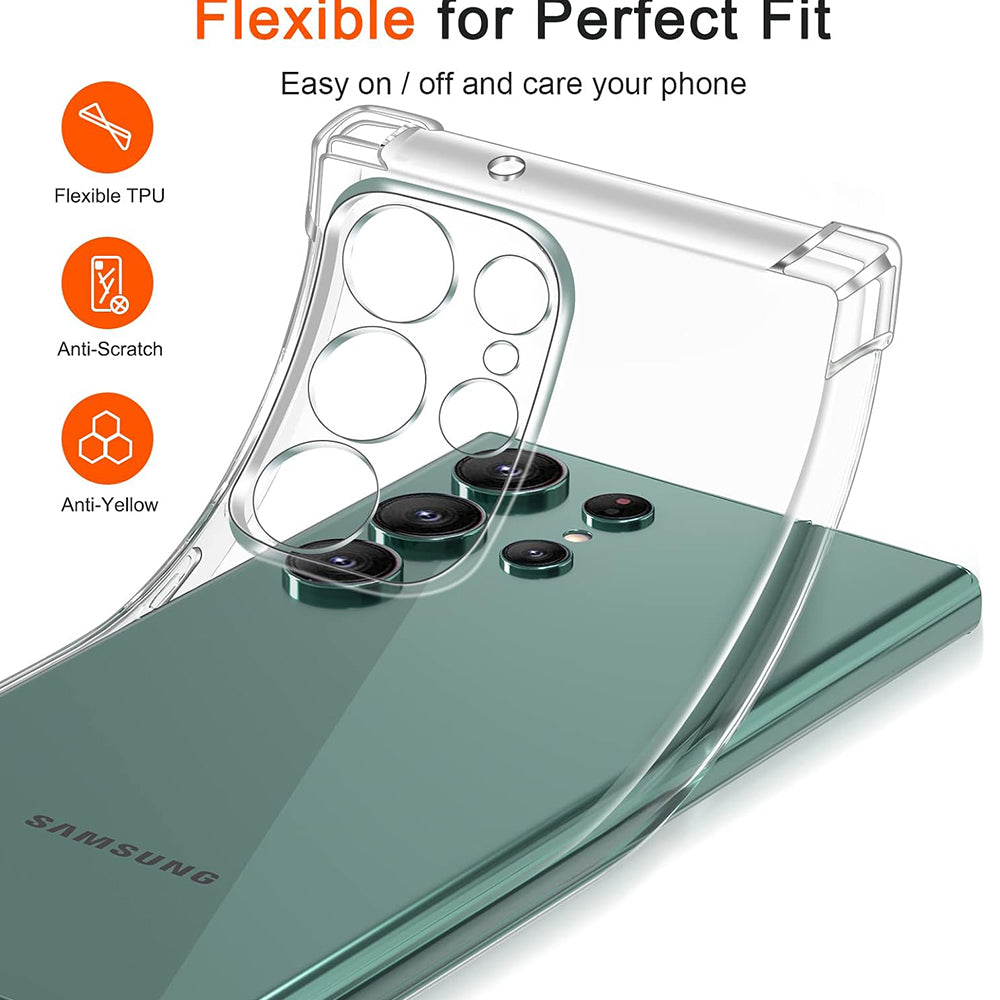 Funda para Samsung Galaxy S25 Ultra S938, Techsuit, Transparente a prueba de golpes