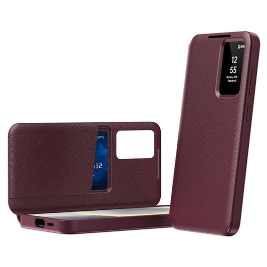 Funda para Samsung Galaxy S25 Ultra S938, Techsuit, SmartView, Roja