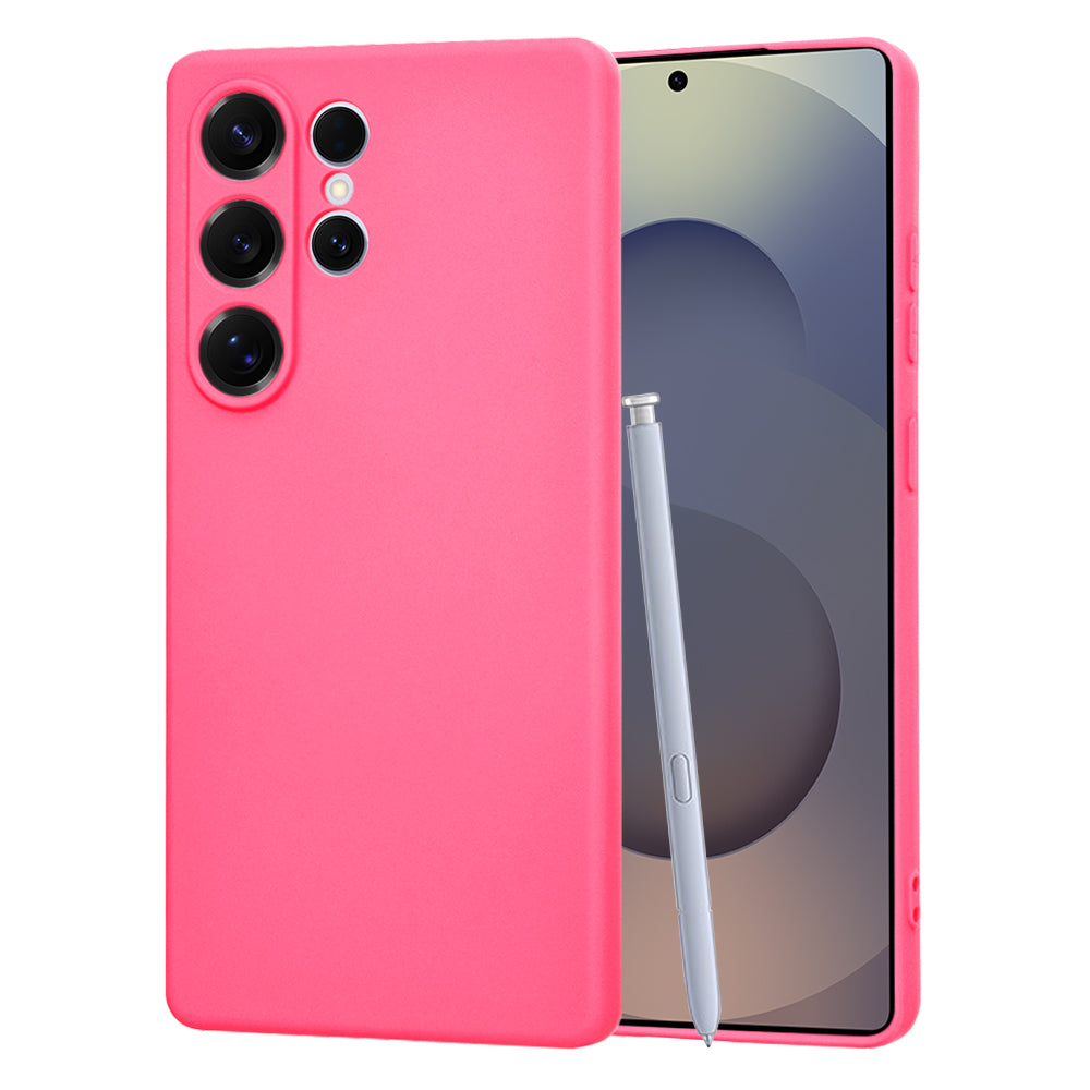 Funda para Samsung Galaxy S25 Ultra S938, Techsuit, SoftFlex, Rosa Oscuro